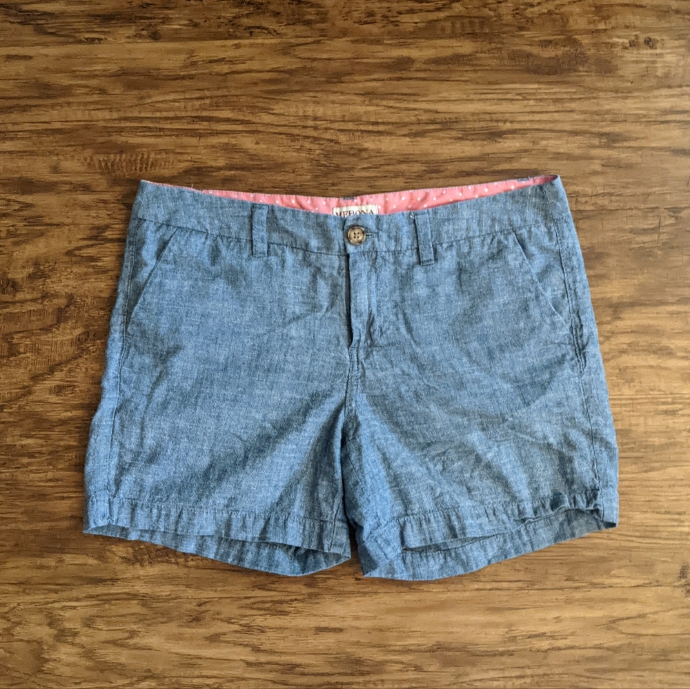 Merona Chambray Shorts Women's Size 6